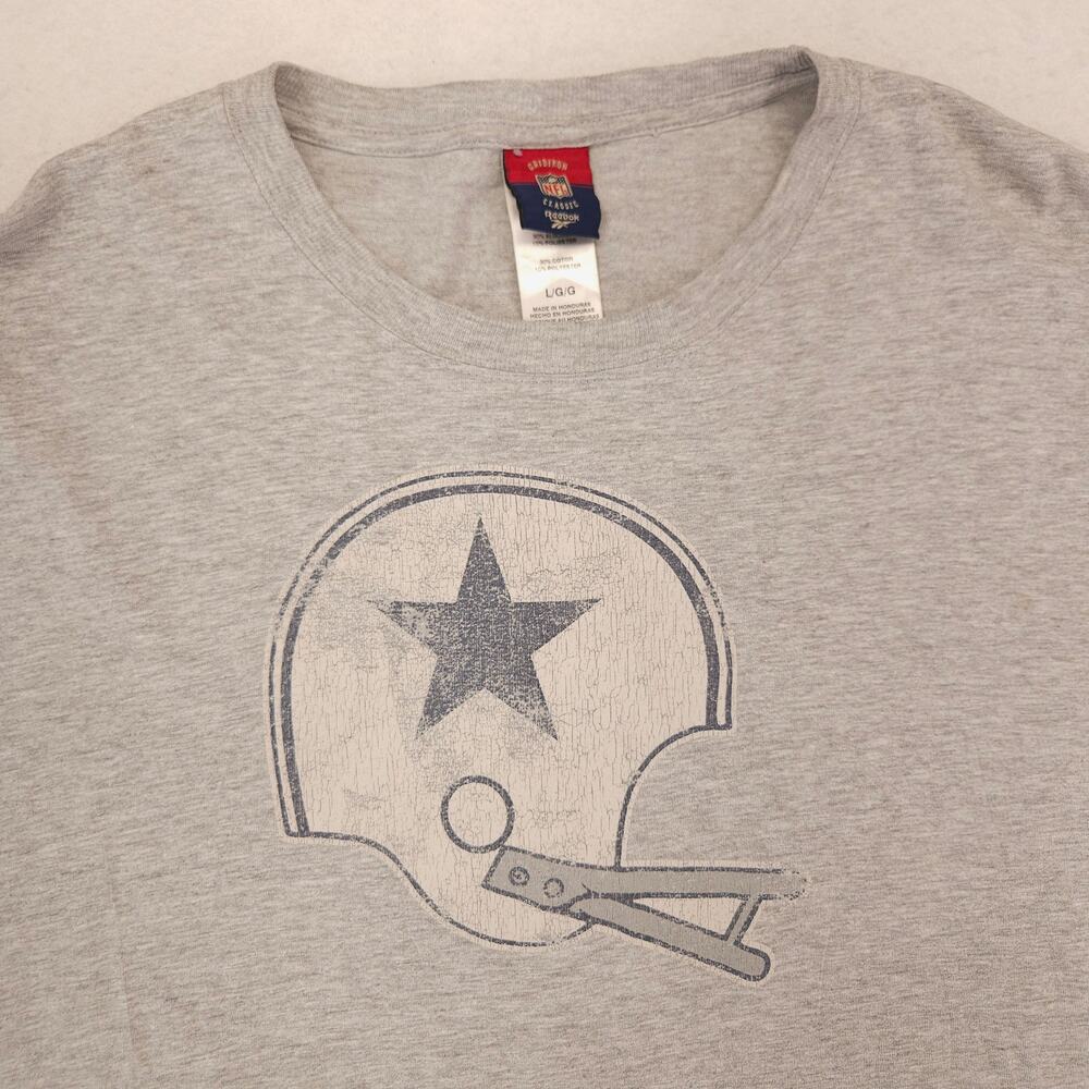 NFL Dallas Cowboys Golf Short Sleeve Football Shirt Mens Size Large L Gray